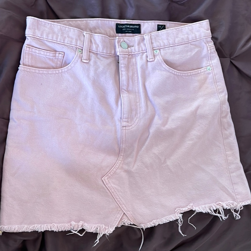 LUCKY BRAND LOS ANGELES 10/30 pink mini skirt
